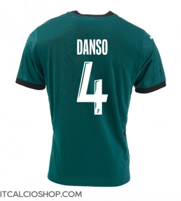 RC Lens Kevin Danso #4 Seconda Maglia 2024-25 Manica Corta